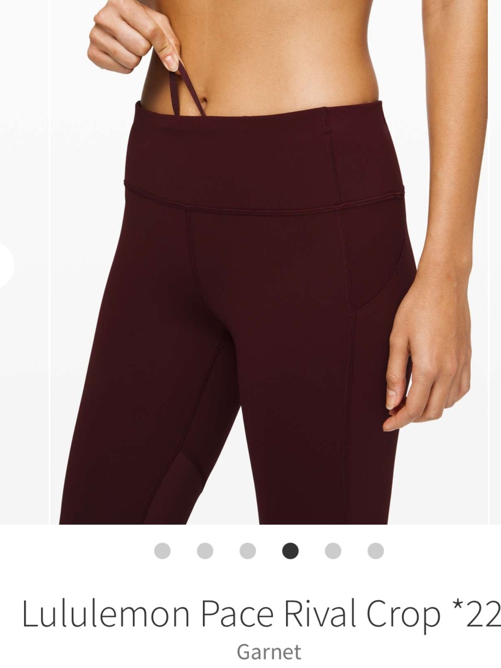 Lululemon Pace Rival Crop 22" - Picture 4 of 8